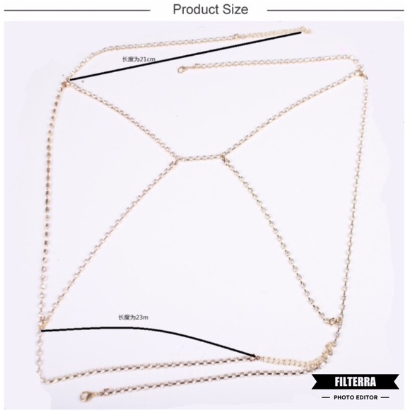 ✨ONE LEFT✨Gold or Silver Bra Body Chain - Picture 5 of 7