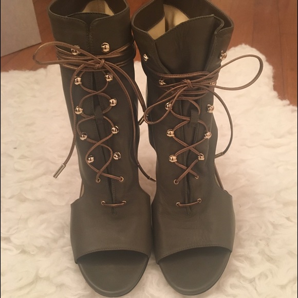 Jimmy Choo peep toe booties