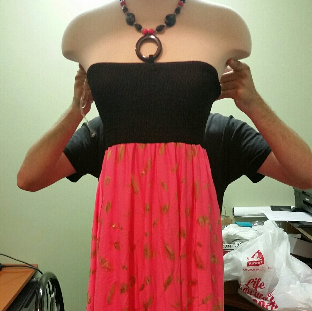 Spring Cleaning!!!! Black and pink summer dress