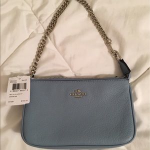 Coach Pebbled Leather Large Wristlet