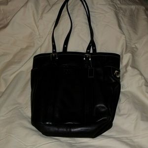Coach leather tote