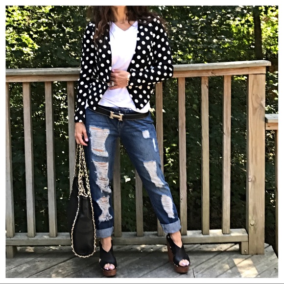 Jackets & Blazers - ✨LAST ONE was 36.00✨fabulous polka dot jacket