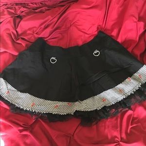 Vintage lip service hot topic cherry skirt