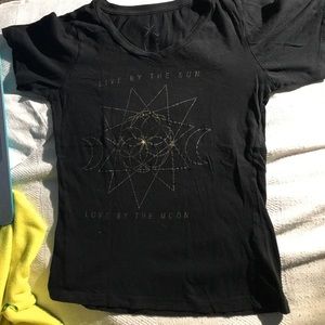 Live by the sun, love by the moon vneck