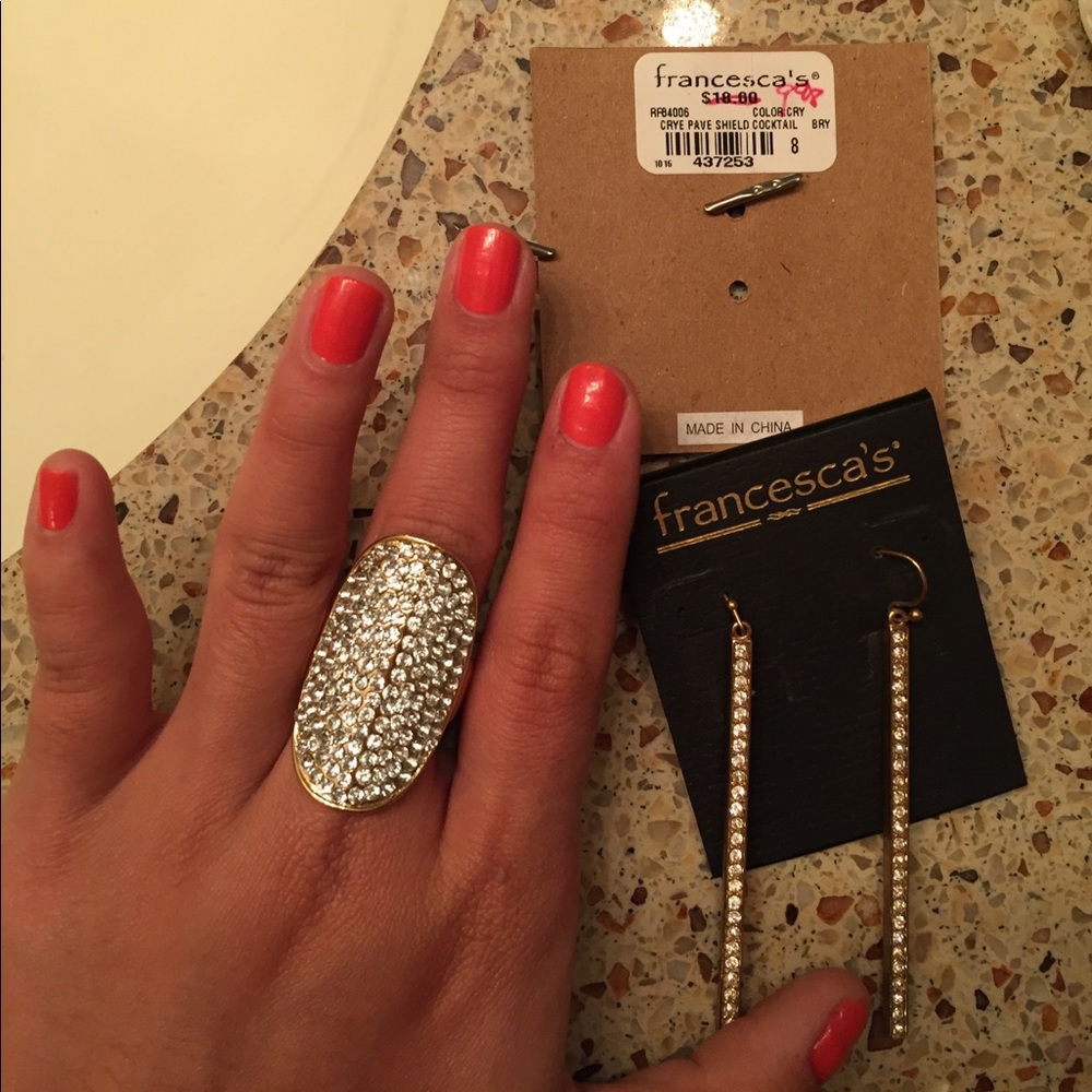 Gold Rhinestone Jewelry Bundle - Picture 3 of 4