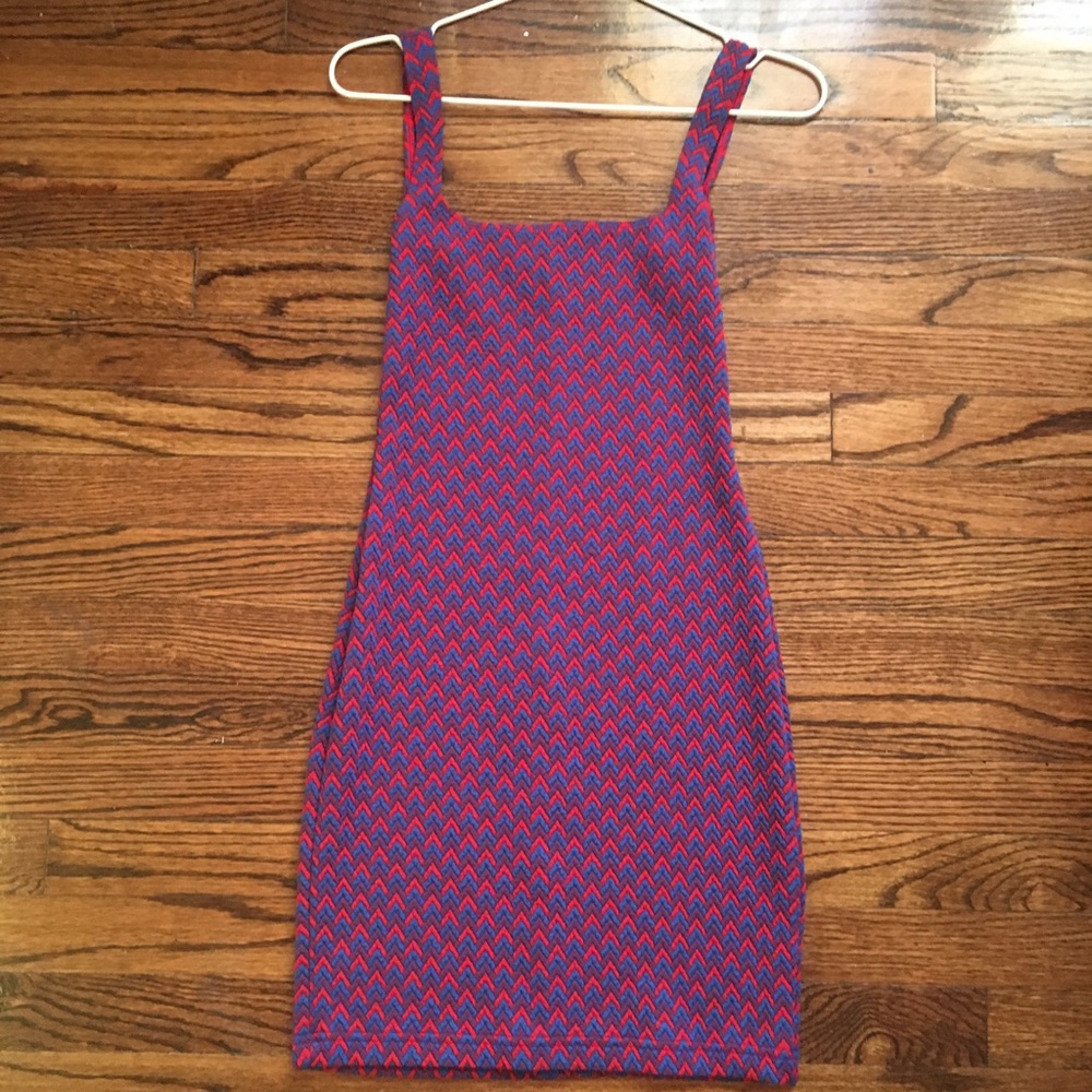 American Apparel Red and Blue Arrow Dress