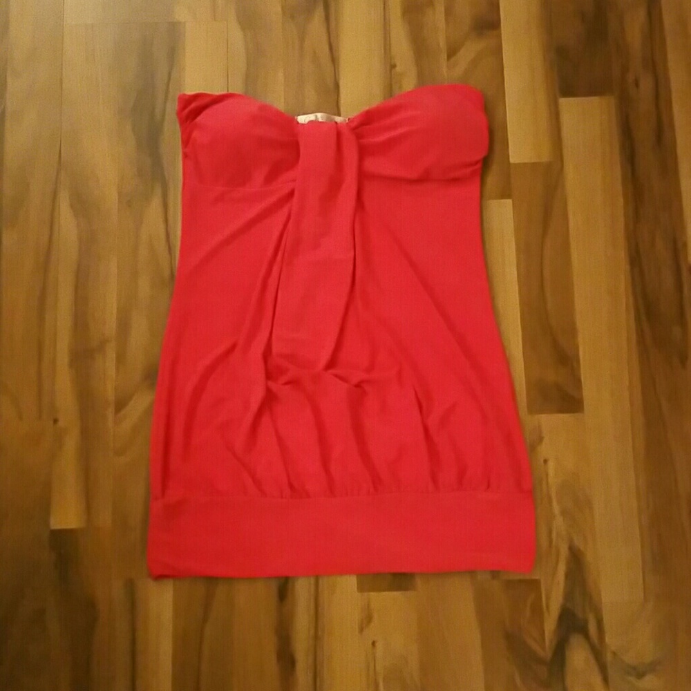 Strapless Hot Pink Tank Medium