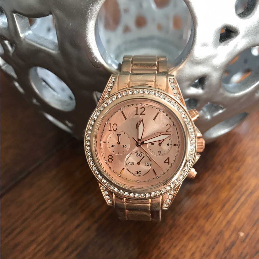 Rose gold watch