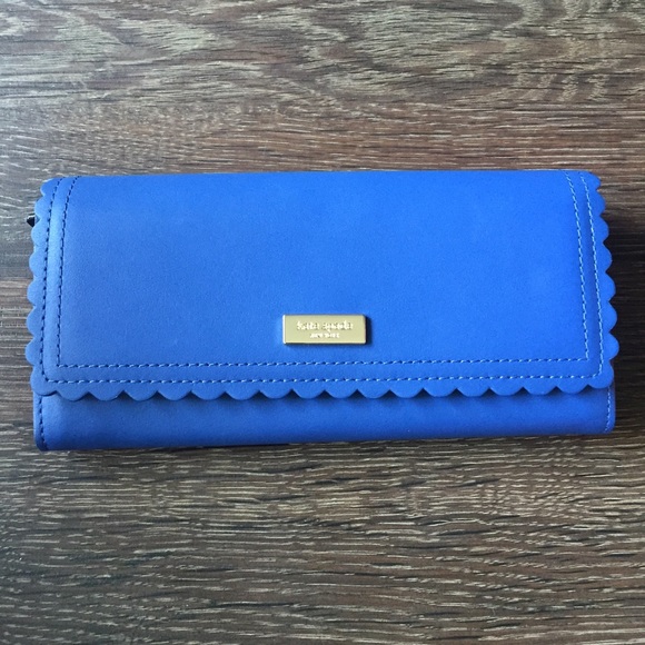 kate spade Handbags - Beautiful Kate Spade New York Blue Wallet - New!