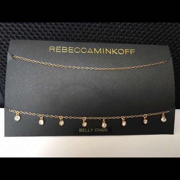 Rebecca Minkoff Multi Stone Waist Chain - Picture 1 of 5