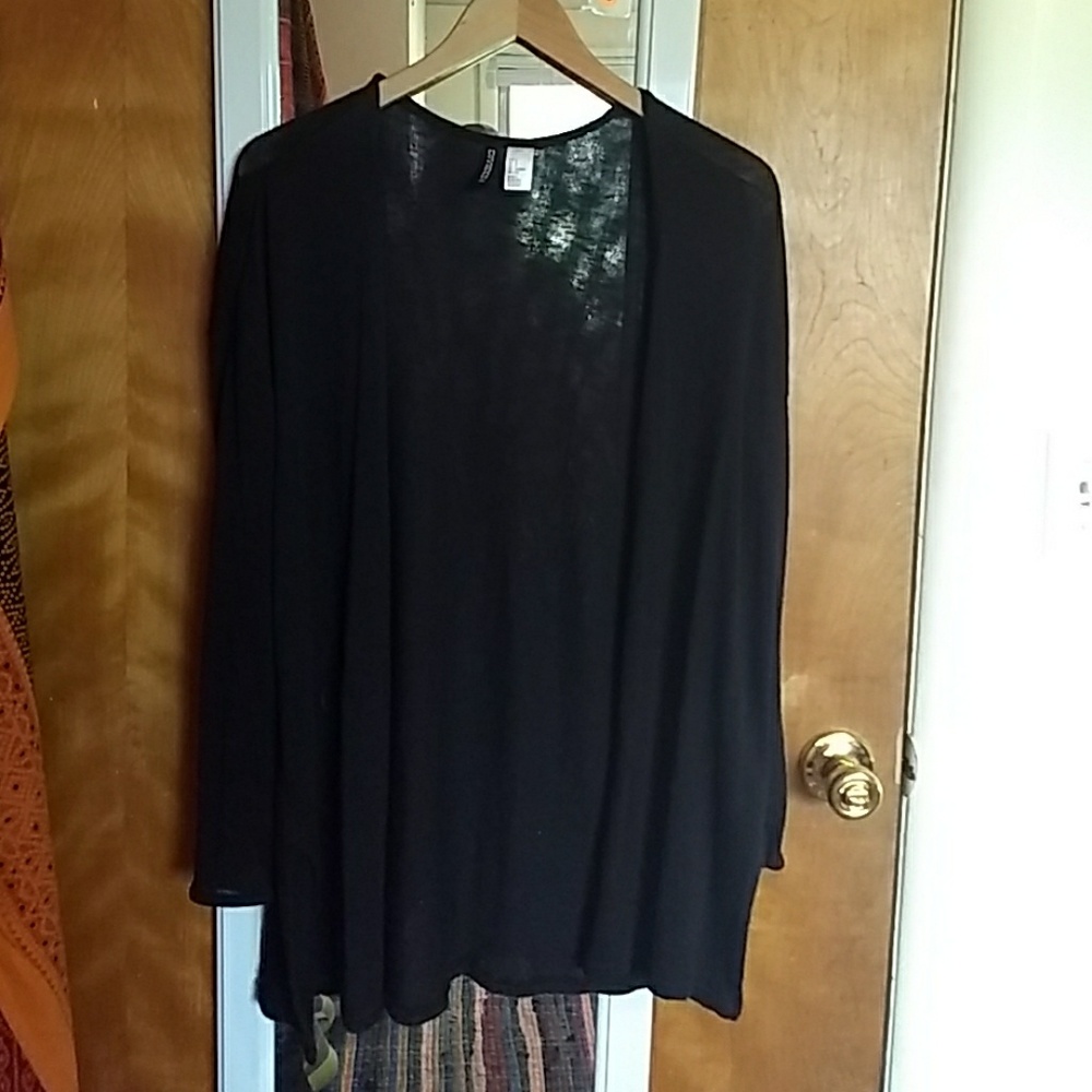 Black cardigan