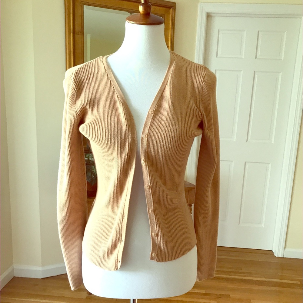 Tan cardigan