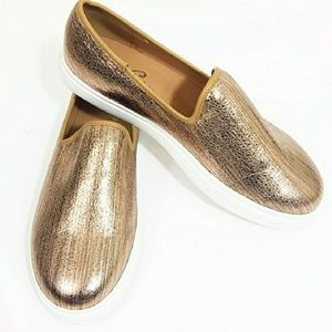 Spoon society copper slip on shoes NWOT