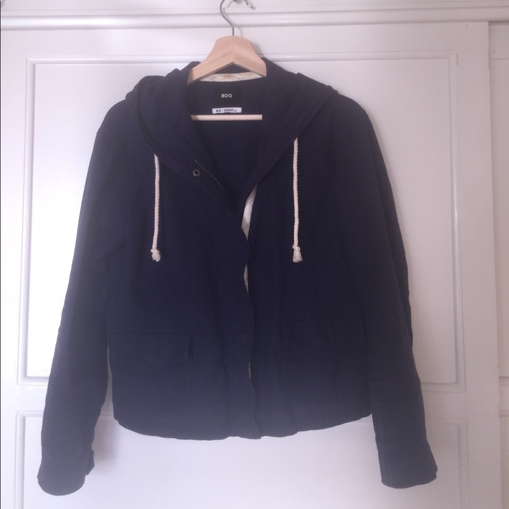 BDG navy linen jacket