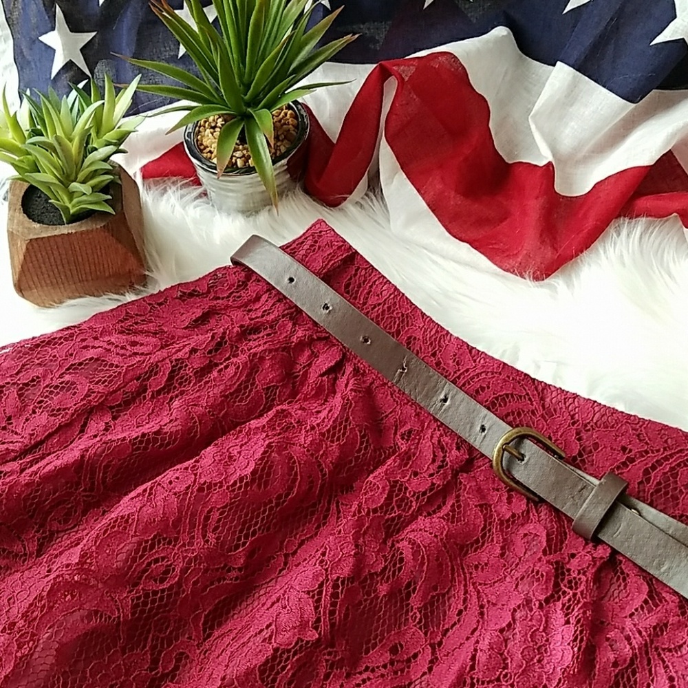 RED Lace Skirt 🇺🇸🇺🇸🇺🇸