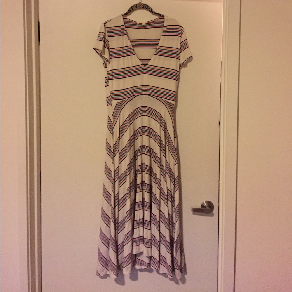 Striped Midi dress with pockets!