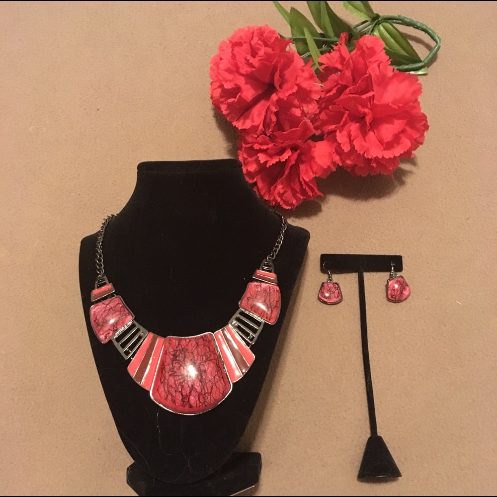Earrings and Necklace