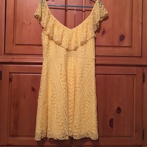 NWOT Yellow Lace Dress