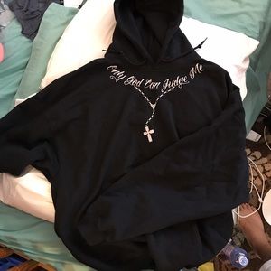 Tupac Shakur inspired black hoodie