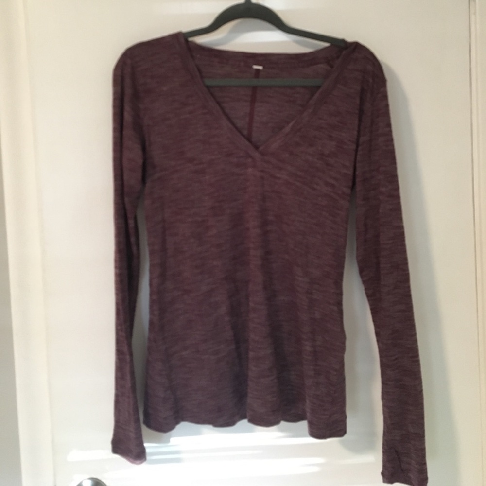 Lululemon Burgundy long sleeve top