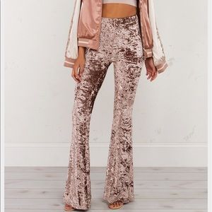 Flared Velvet Pants