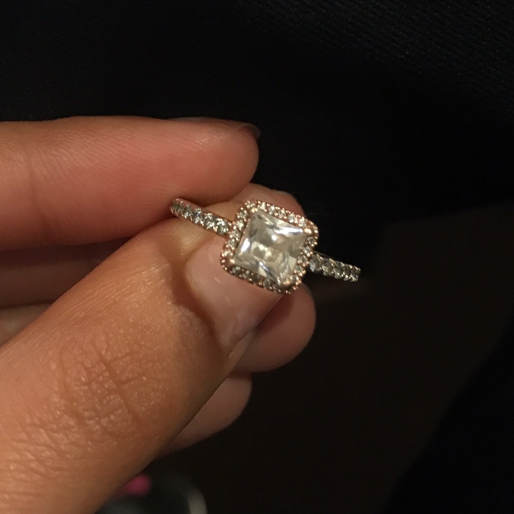 Timeless Elegance Rose Gold Pandora Ring