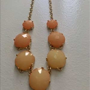 Peach & gold necklace