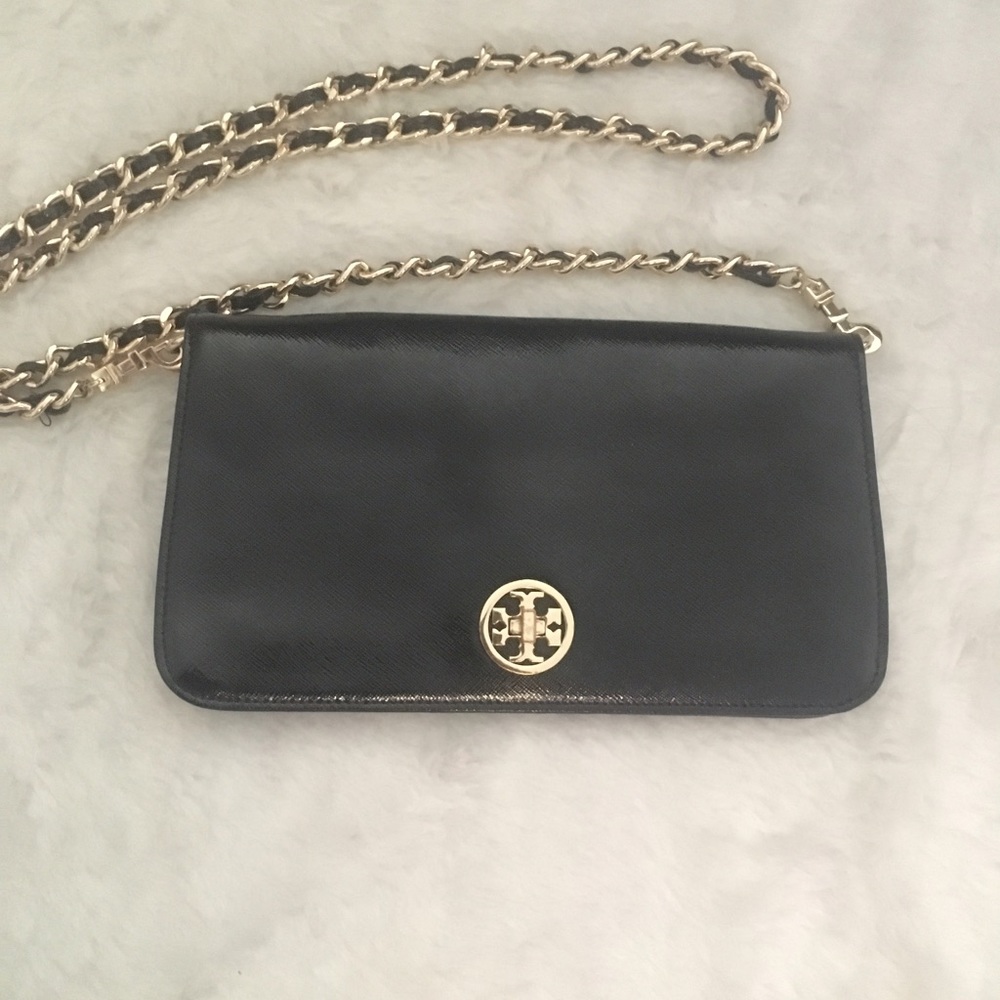 TORY BURCH Adalyn Clutch Chain Crossbody Bag Black
