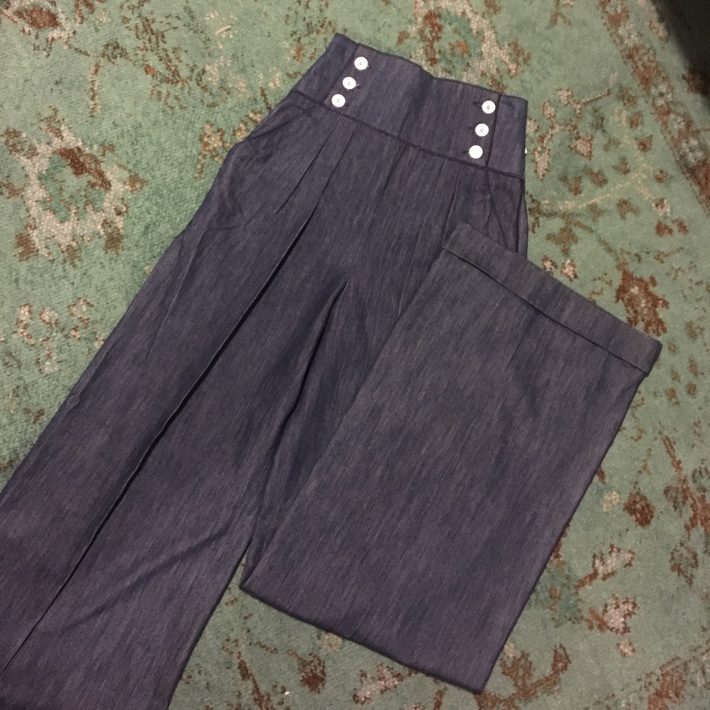 Dolce & Gabbana high waisted denim trouser