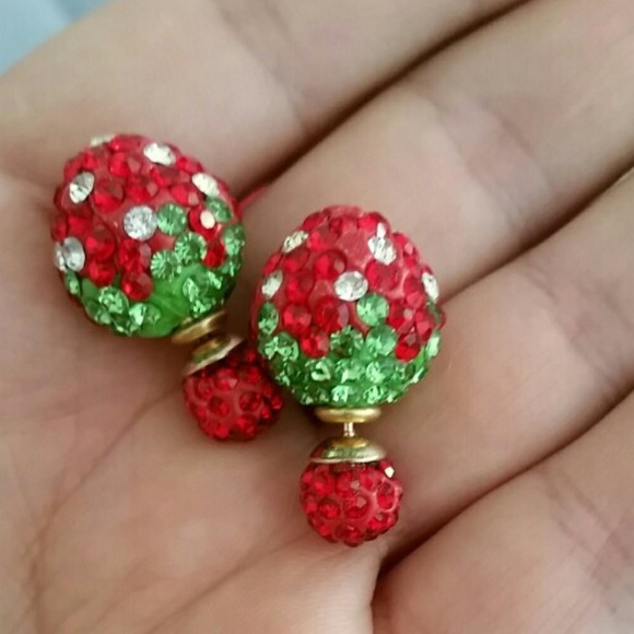 Jewelry - Shiny Crystal 2 Way Earrings