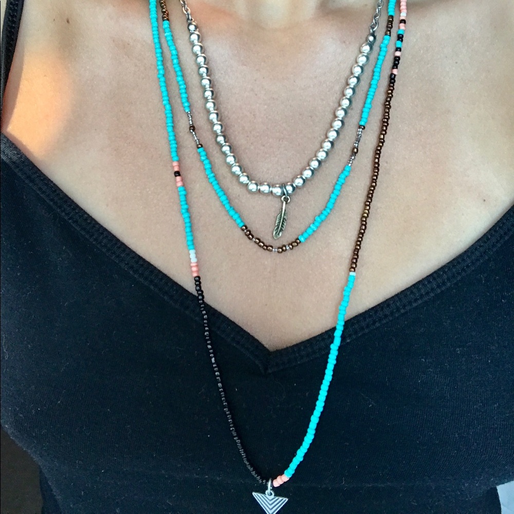 Multicolored beaded necklace