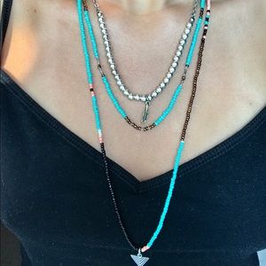 Multicolored beaded necklace