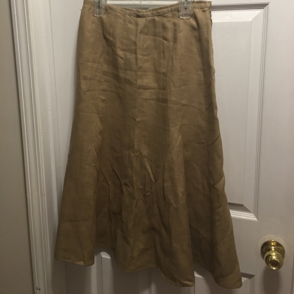 Talbots Linen A-Line Skirt