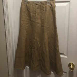 Talbots Linen A-Line Skirt