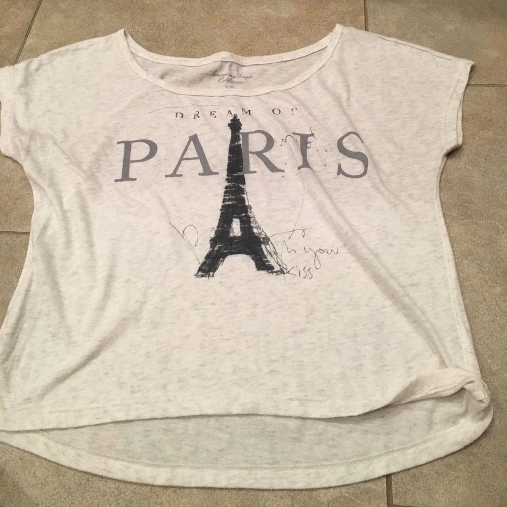American eagle Eiffel Tower shirt