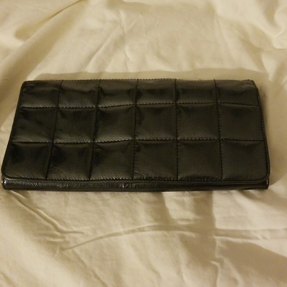 Silver metallic clutch