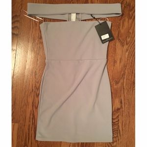 Missguided cut out panel bodycon dress