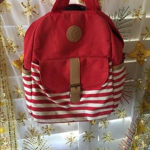 ✨LAST CHANCE✨ Red and White Striped Backpack