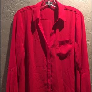 The Limited red blouse