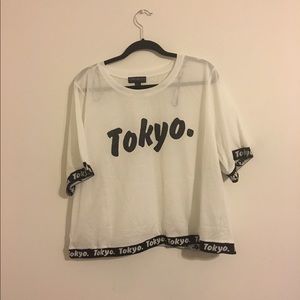 Plus size forever 21 Tokyo jersey type tee