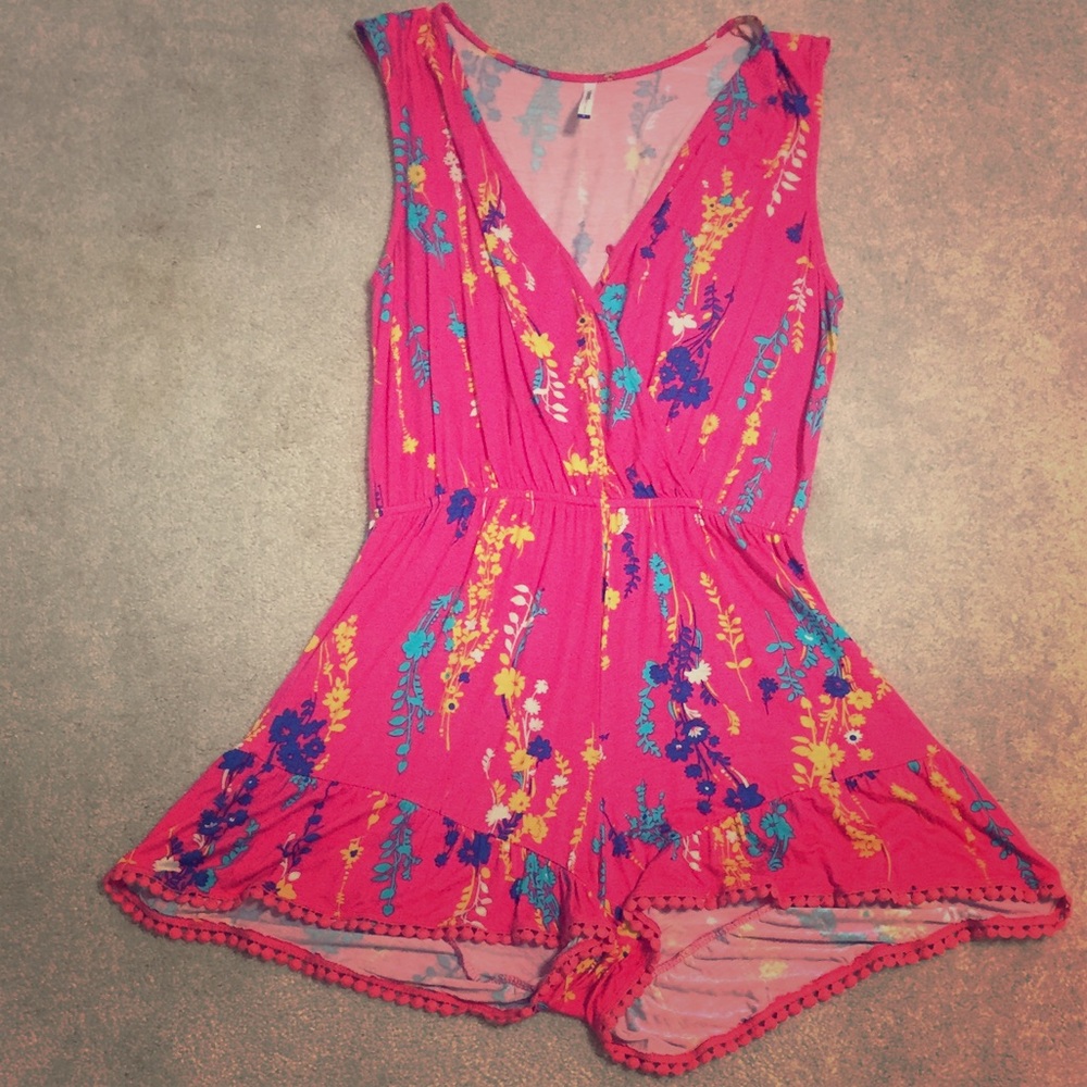 Floral Pink Romper