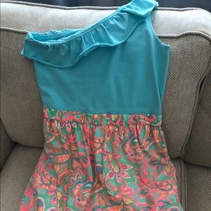 Lilly Ruffle one shoulder dress