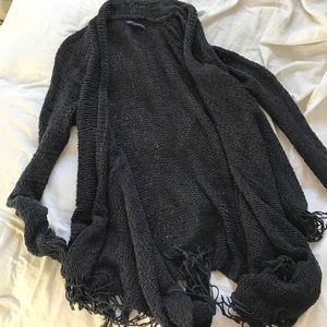 American Eagle fringe cardigan