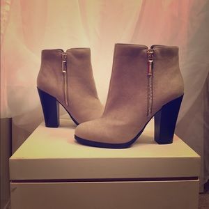 Call It Spring Suede Booties NWT