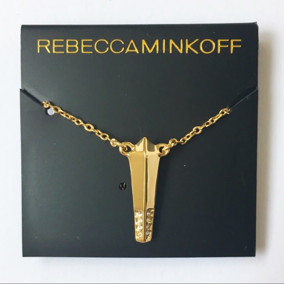 Rebecca Minkoff Crystal Spiked Pendant Necklace - Picture 2 of 5