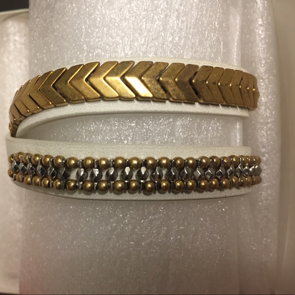 Stella & Dot Gilded Path Double Wrap Bracelet