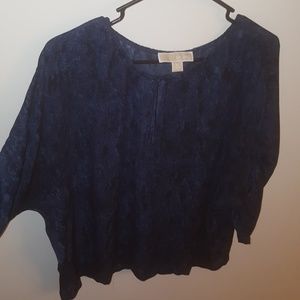 Michael Kors Sheer Blue Blouse