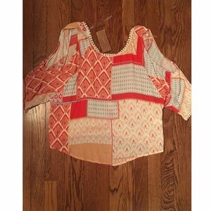 Francesca's multicolored cut out top!