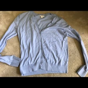 Blue cardigan