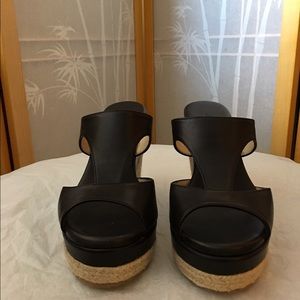 Jimmy Choo Cutout Platform Wedges